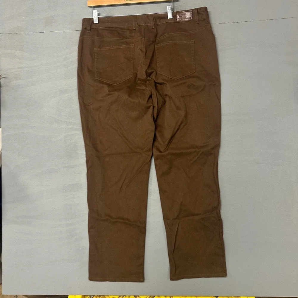 Peter Millar Mens Brown 5-Pocket Straight Leg Twill Pants 40x28.5 Luxury‎ Casual